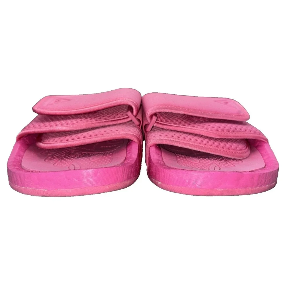 Adidas x Pharrell Williams Chancletas Hu slides in Neon Pink size 11 Boost Foam